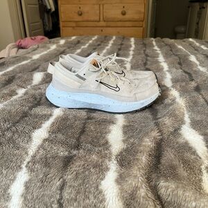 Unisex Nike Crater Cream and White Sneakers